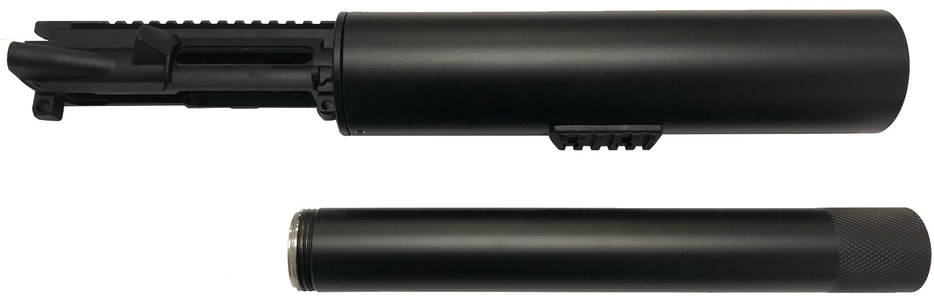 F5 MFG Soda Can Launcher  Black  Picatinny Rail  Includes Golfball/Net/Smoke Canister attachment | 644216964994
