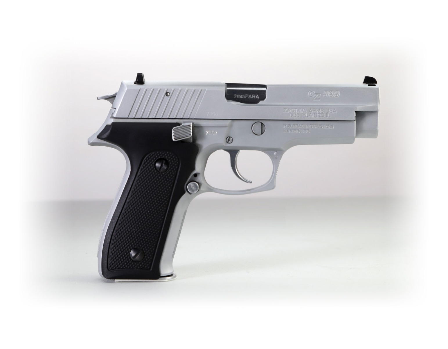 Zastava CZ999 Pistol  Matte Chrome  9mm  4.25 Inch Barrel  15rd | 682863126174