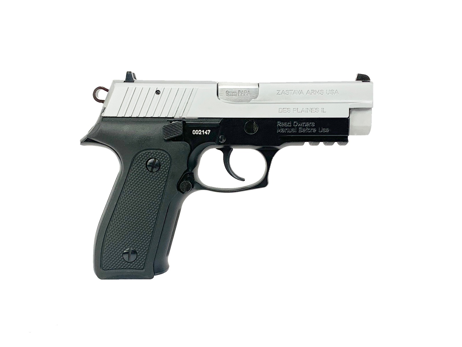  InchZastava EZ9 Pistol  Chrome Slide  9mm  4.25 Inch Inch Barrel  15rd Inch | 682863126211