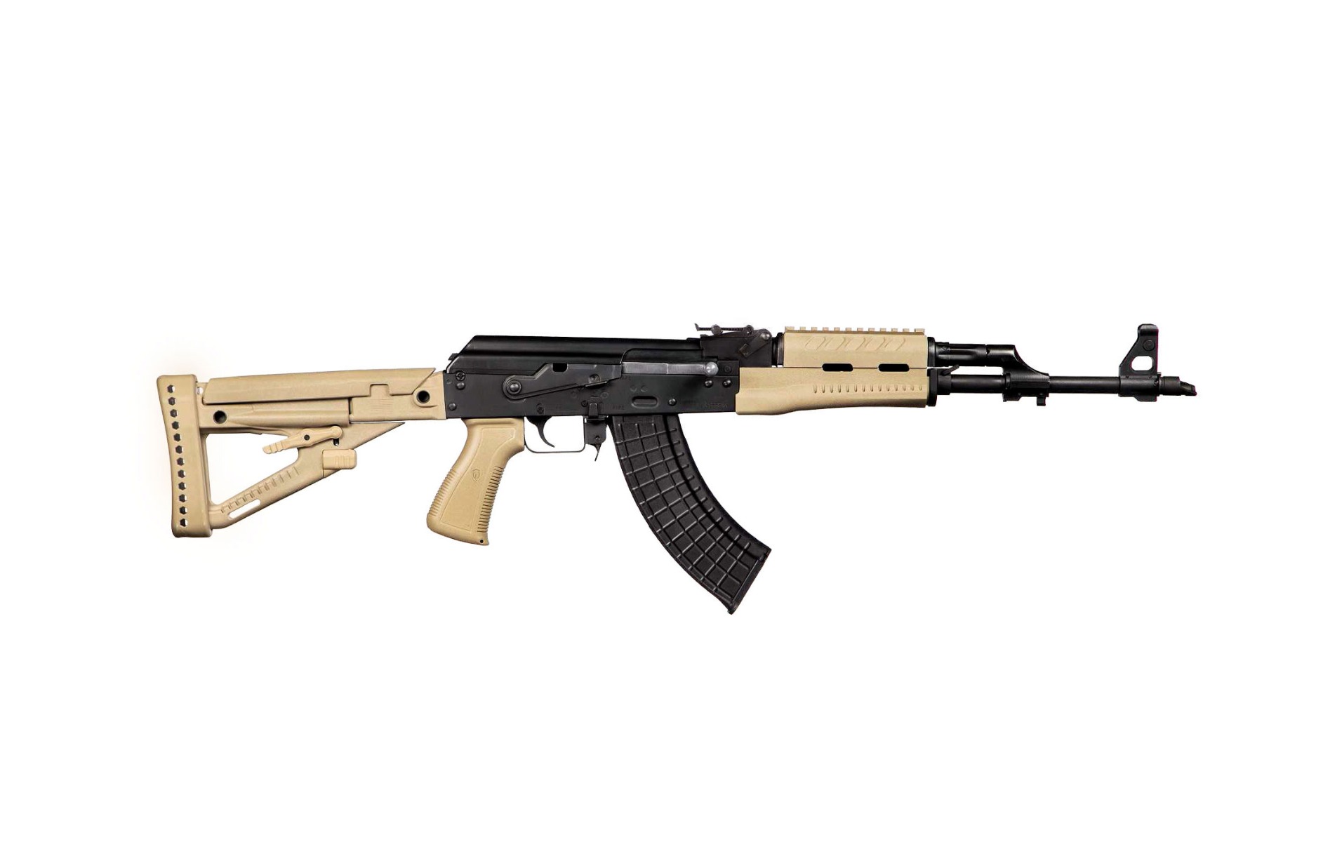 Zastava ZPAPM70 AK47 Rifle  FDE  7.62x39  16.3 Inch Barrel  Polymer Handguard  Polymer Stock | 682863126082