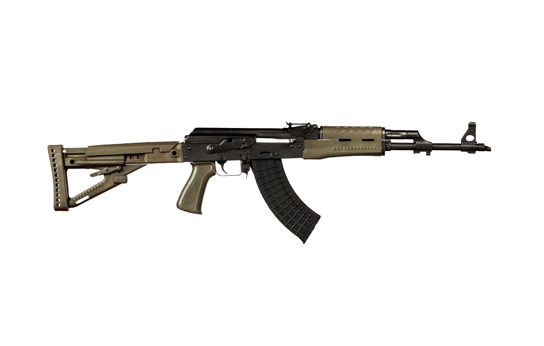 Zastava ZPAPM70 AK47 Rifle  OD Green  7.62x39  16.3 Inch Barrel  Polymer Handguard  Polymer Stock | 682863126075