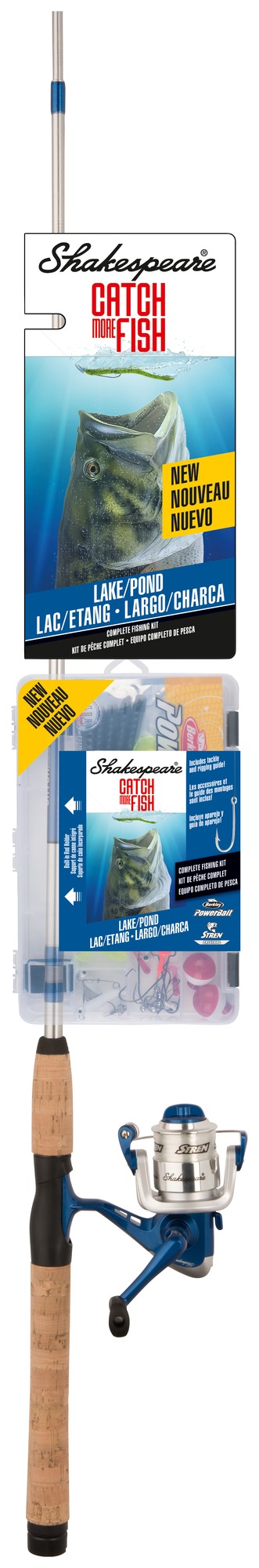 Shakespeare CMF2LAKEPOND Catch More Fish Lake and Pond Combo, includes | 043388434319