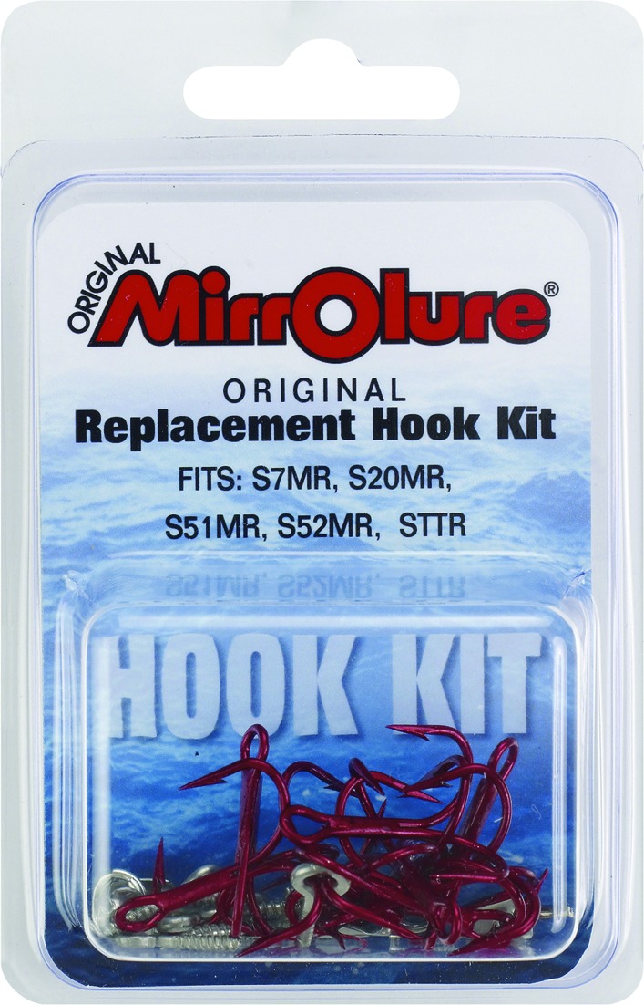 Mirrolure HOOKKIT-TR Replacement Hook Kit, Size 2, Barbed, Treble | 042095165141