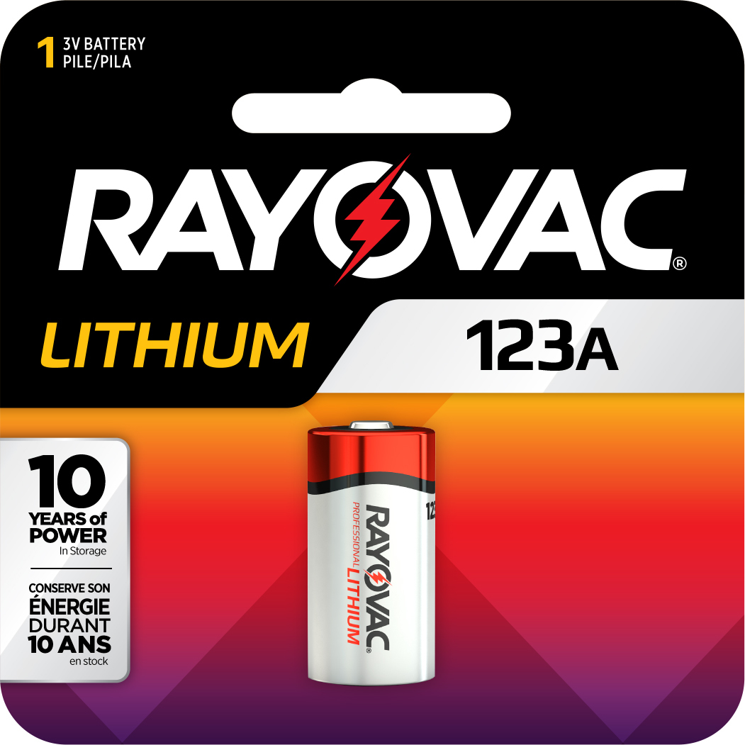 Rayovac RL123A 123A Lithium Photo Battery 3V 1Pack | 012800462339