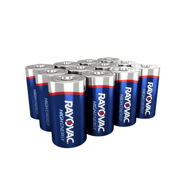 Rayovac 81312PPK High Energy Alkaline D Batteries 12 Pack Pro | 012800470488