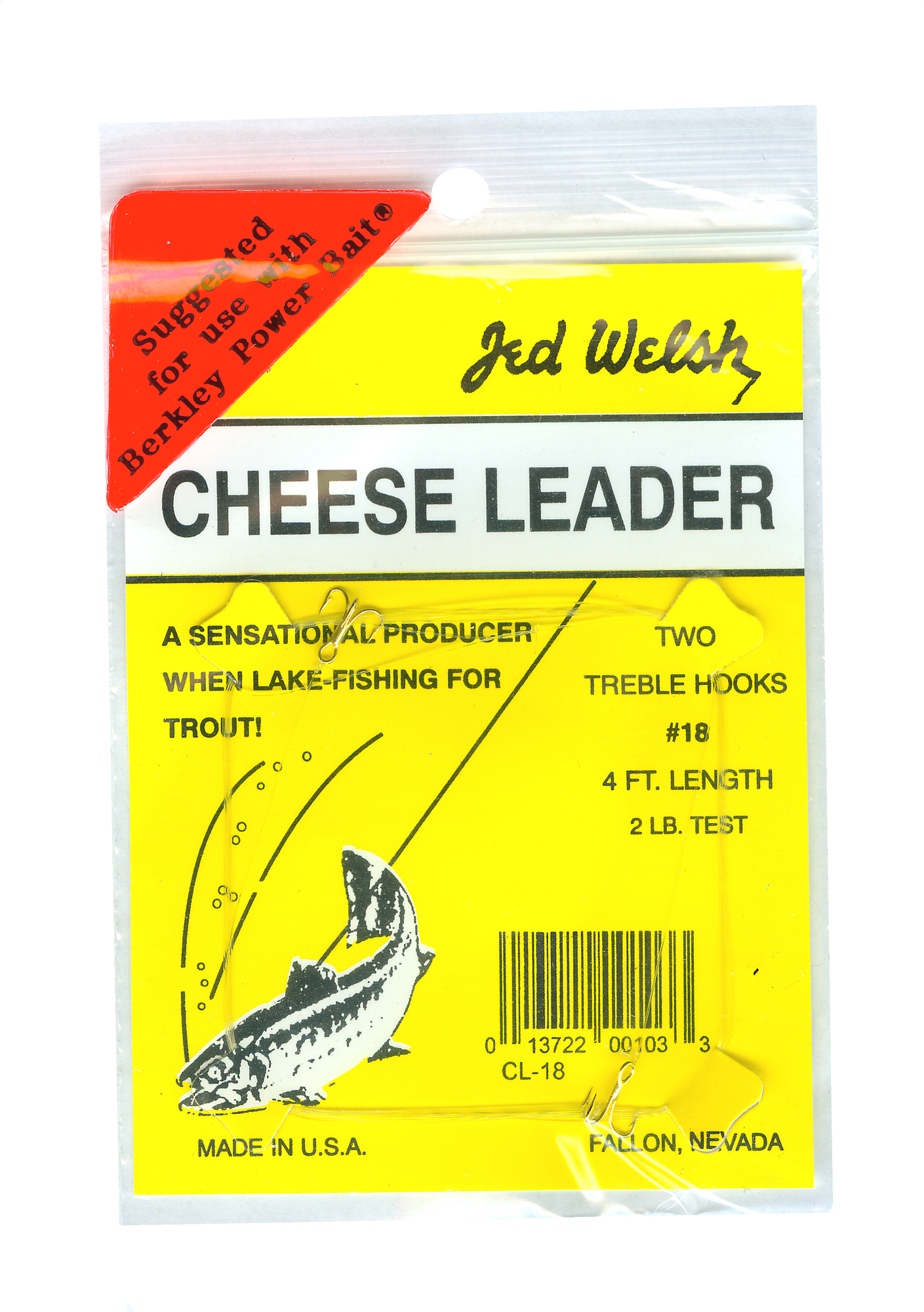 Jed Welsh CL18 Cheese Leader Sz 18 | 013722001033