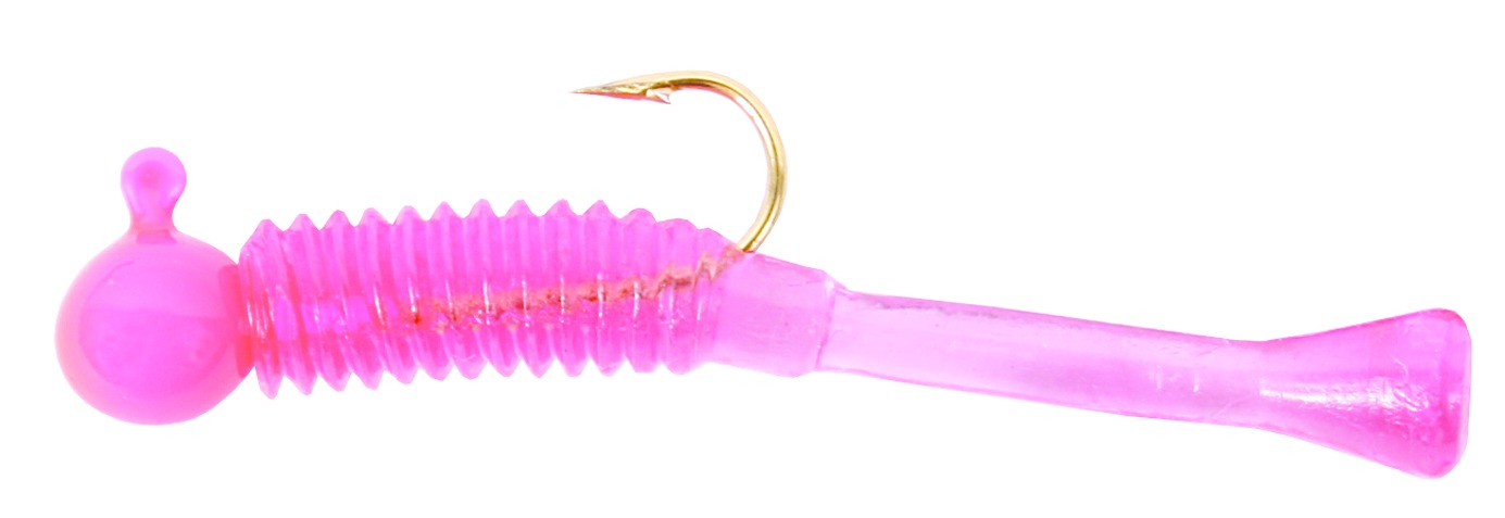 Cubby 5010 Mini-Mite Jig, 1 1/2 Inch 1/32 oz, Sz 8 Hook, Pink/Purple | 009409950107