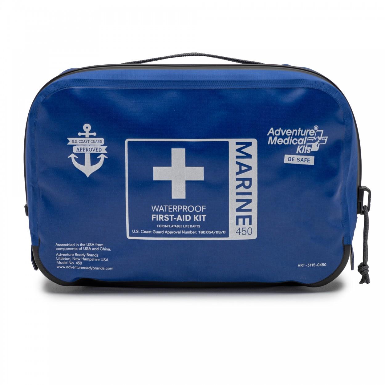 Adventure Medical Kits 01150450 Marine 450 Treats Injuries/Illnesses Dust Proof Waterproof Blue