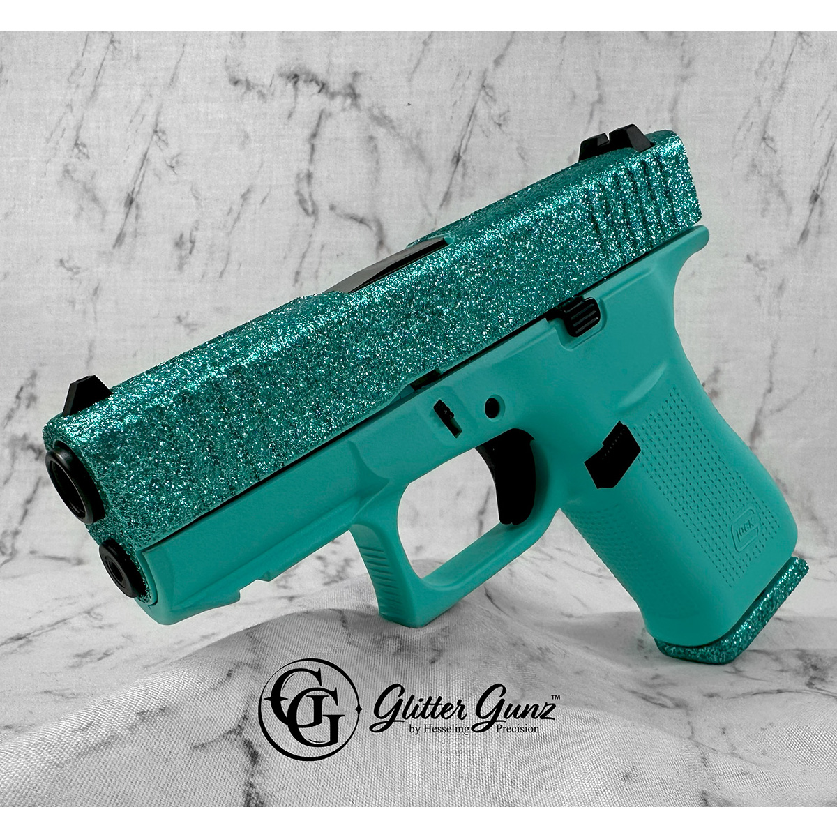 GLOCK 43X 9MM LUGER 3.41 Inch BBL 210RD MAGS GLITTER MALIBLUE | 050806032880