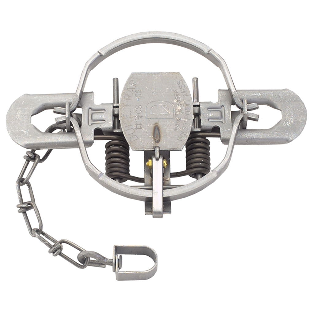 Duke 0476 Coil Spring Trap, Offset Jaw, 1 3/4 CS OS, 5.25 Inch Jaw Spread | 011627004760