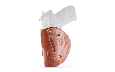 1791 Gunleather 4WH6CBRR 4-Way  IWB/OWB Size 06 Classic Brown Leather Belt Clip Ambidextrous Hand