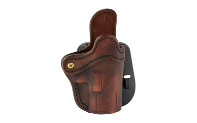 1791 Gunleather ORPDH21VTGR Paddle Holster Optic Ready OWB Size 2.1 Vintage Leather Paddle Fits S&W M&P Shield Fits Glock 17 Fits Springfield XD9 Right Hand