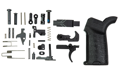 CMMG S5CA642 Zeroed Lower Parts Kit Black Grip, Ambi Safety & Mag Catch, Mil-Spec Trigger, Fits AR-Platform/Mk4