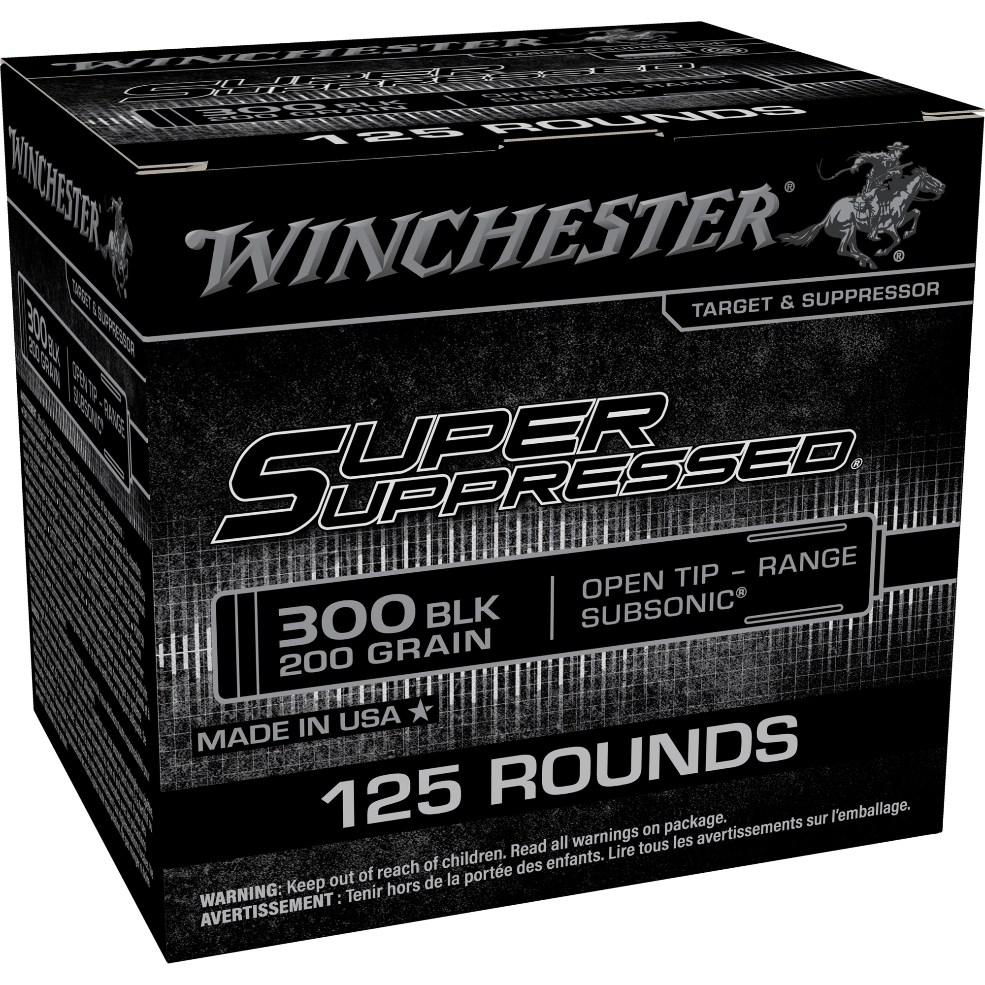 WIN SUPER SUPPRESSED 300BLK 200GR FMJ 125/10 | 020892030503