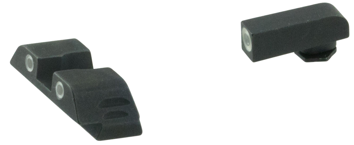 AmeriGlo GL5115 Classic 3-Dot Night Sights Set Tritium Green w/Black Frame Compatible w/Glock 17/19/19X/26/34/45 Gen5