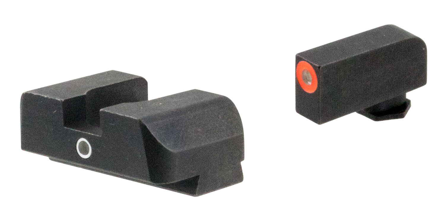 AmeriGlo GL5201 i-Dot Sight set for Glock  Black | Green Tritium with Orange Outline Front Sight Green Tritium  i-Dot Rear Sight