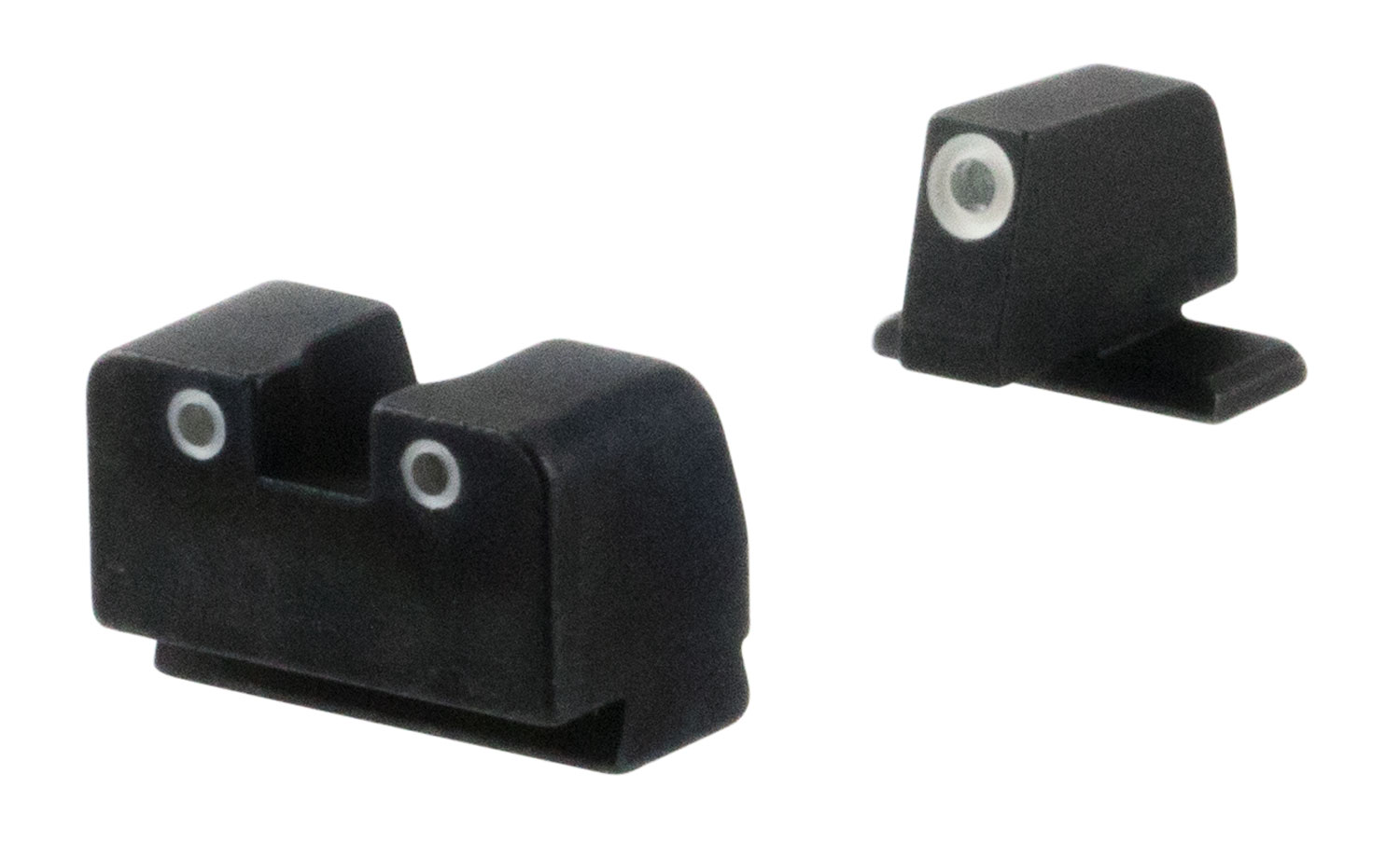 AmeriGlo XD181 Optic Compatible Sight Set for Springfield Armory XD  Black | Tall Green Tritium with White Outline Front Sight Tall Green Tritium with White Outline Rear Sight