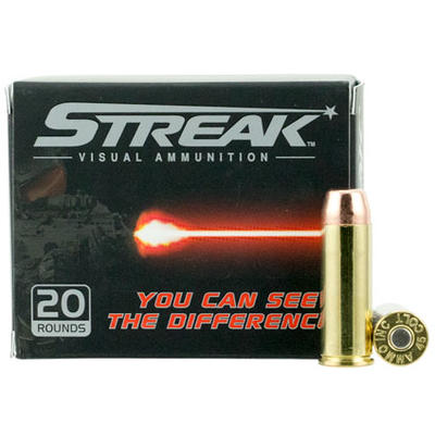 Ammo Inc 45C250TMCSTR Streak Red 45 Colt (LC) 250 GR Total Metal Jacket 20 Bx/ 10 Cs
