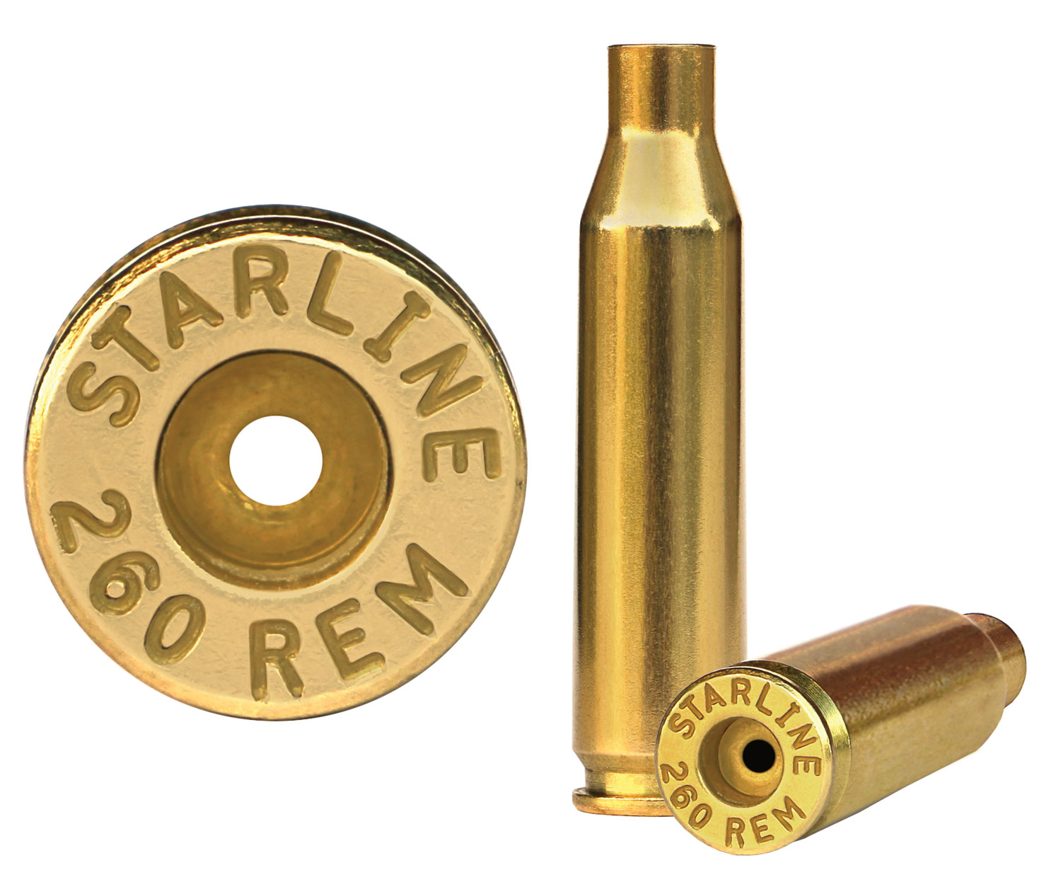 Starline Brass 260REMEUP50 Unprimed Cases  Rifle 260 Rem Unprimed Brass 50 Per Bag