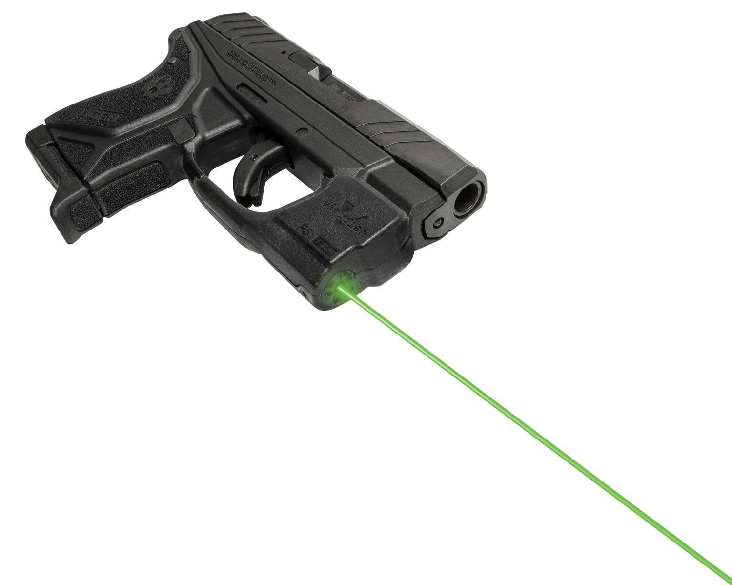 Viridian 920-0045 Reactor R5 Gen 2 Green Laser with 510-532nM Wavelength, ECR & 100 yds Day/2 mi Night Range Black Finish for Ruger LCP II Includes IWB Holster