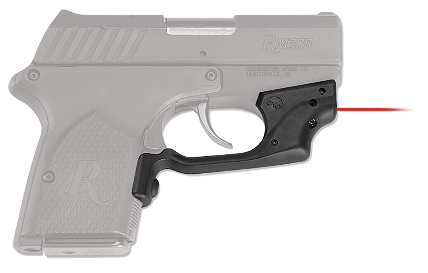 Crimson Trace LG479 Laserguard  5mW Red Laser with 633nM Wavelength & 50 ft Range Black Finish for Remington RM380