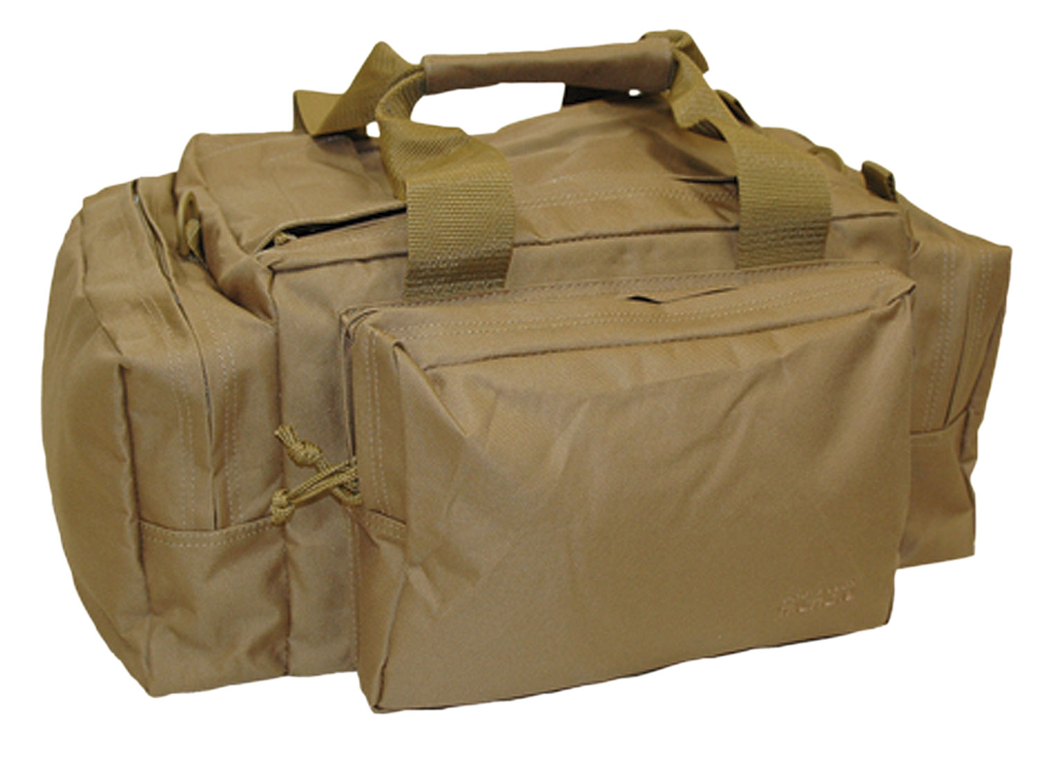 Bob Allen 79015 Max-Ops Tactical Range Bag Water Resistant Coated Tan Polyester with Storage Pockets, Foam Padding & Webbing Carry Handles 20