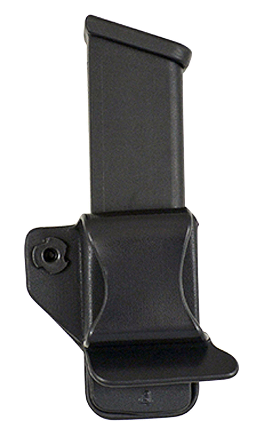 Comp-Tac C62104000LBKN Single Mag Pouch  OWB Black Kydex Belt Clip Compatible w/Double Stack/Most Glock Belts 1.50