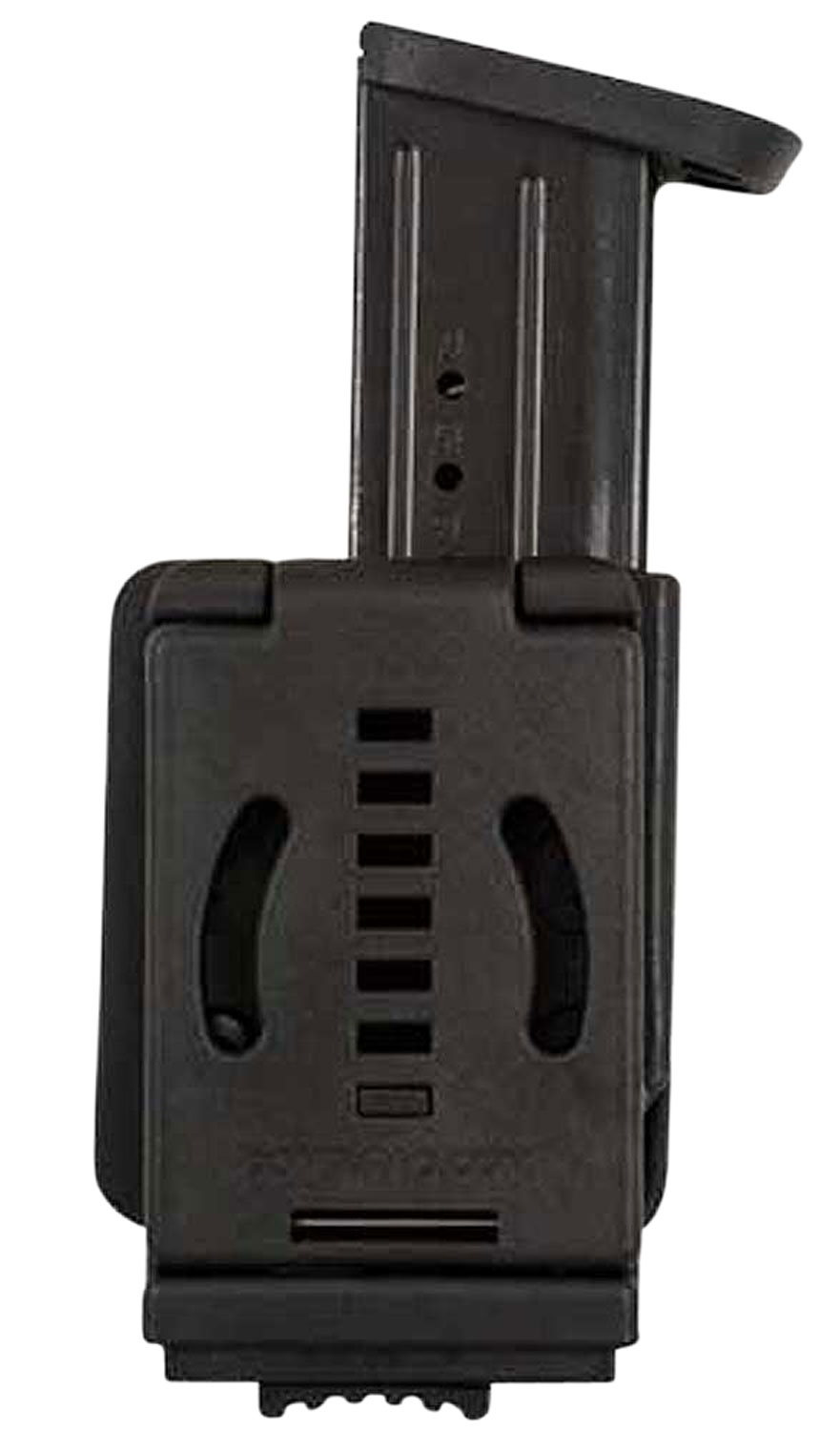 Comp-Tac C62204000LBKN Single Mag Pouch  OWB Black Kydex Belt Clip Compatible w/Double Stack/Most Glock Belts 1.50
