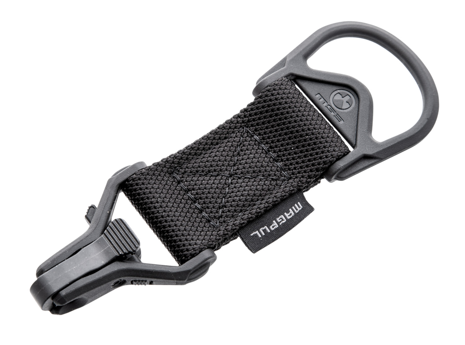 Magpul MAG516-BLK MS1/MS3 Sling Adapter made of Steel with Black Melonite Finish, Polymer Hardware, Nylon 1.25