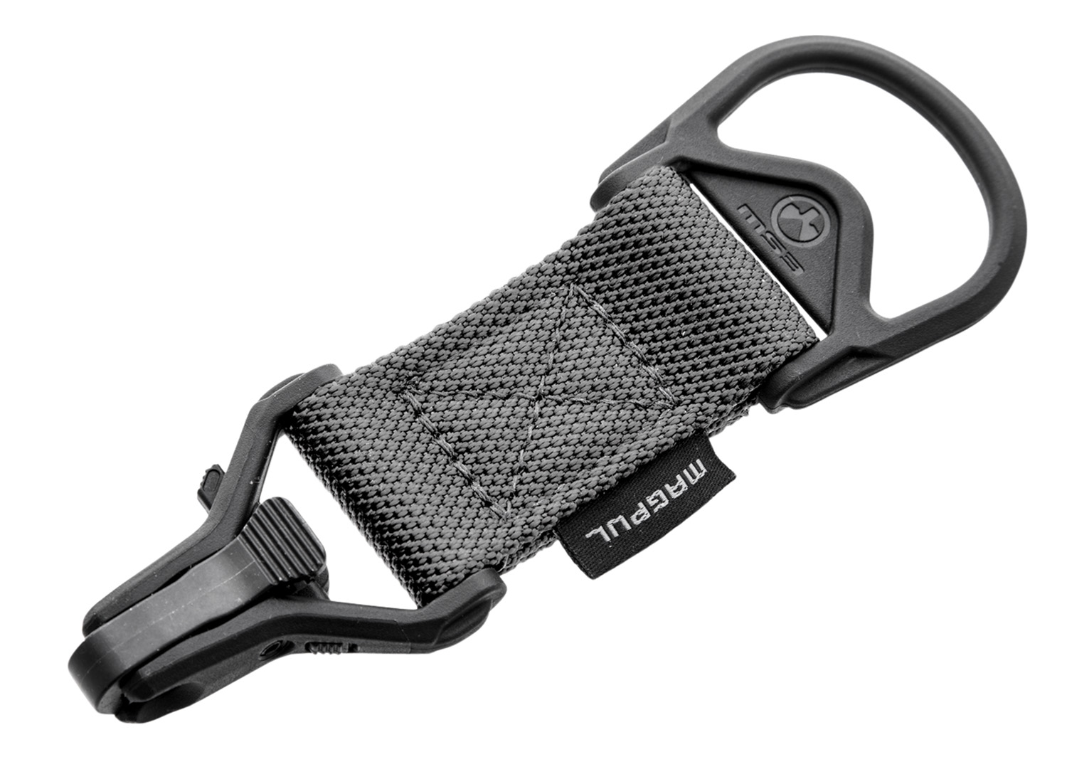 Magpul MAG516-GRY MS1/MS3 Sling Adapter made of Steel with Stealth Gray Melonite Finish, Polymer Hardware, Nylon 1.25