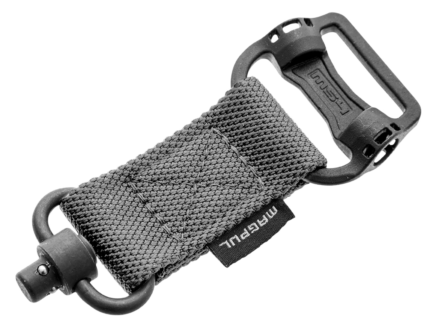 Magpul MAG519-GRY MS1/MS4 Sling Adapter made of Steel with Maganese Phosphate Stealth Gray Finish, Polymer Hardware, Nylon 1.25