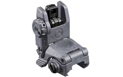 Magpul MAG248-GRY MBUS Sight Rear  Stealth Gray Folding for AR-15/M16