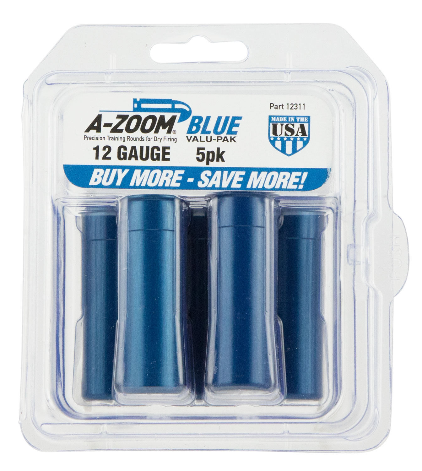 AZOOM SNAP CAPS 12 GAUGE 5PK BLUE