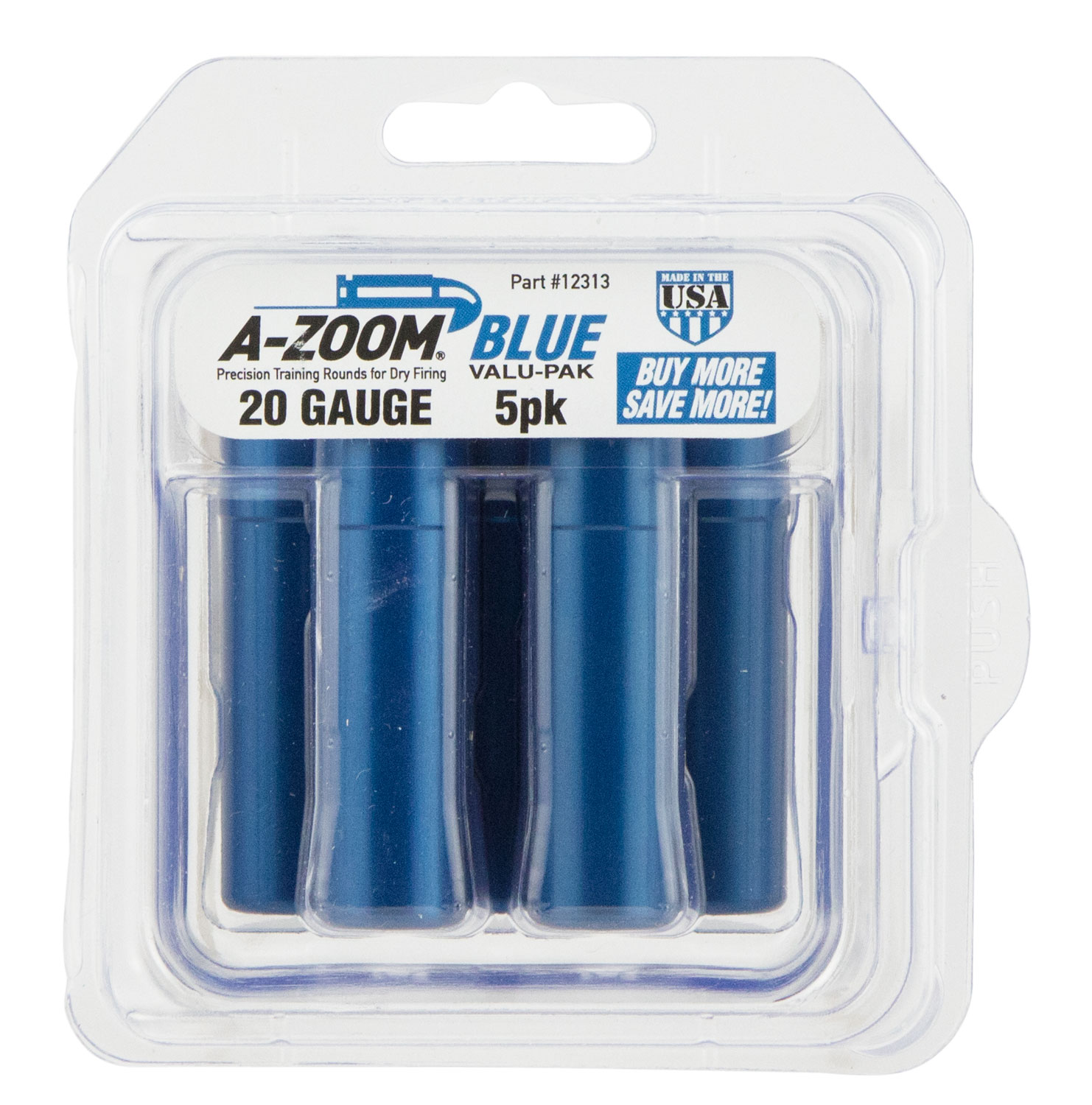 AZOOM SNAP CAPS 20 GAUGE 5PK BLUE