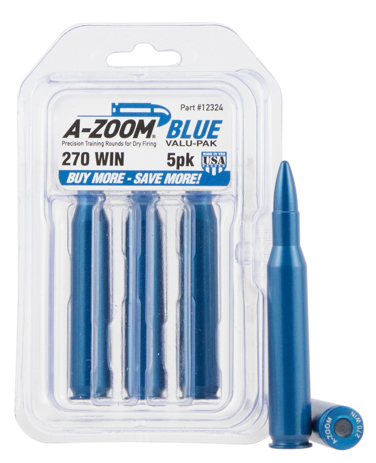 AZOOM SNAP CAPS 270WIN 5PK BLUE