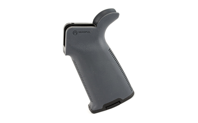 Magpul MAG416-GRY MOE+ Grip Textured Gray Polymer with OverMolded Rubber for AR-15, AR-10, M4, M16, M110, SR25