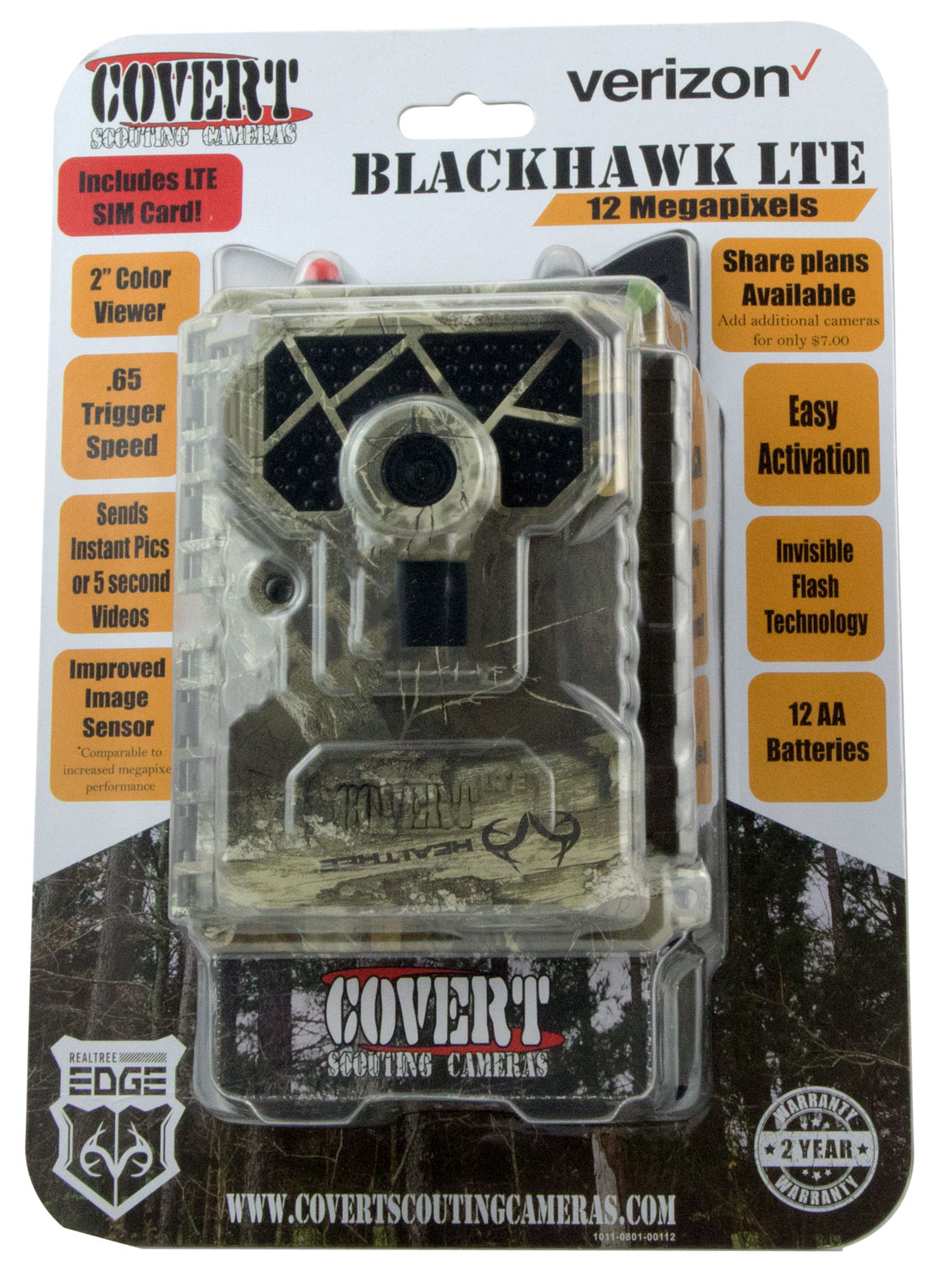 Covert Scouting Cameras 5465 Blackhawk Verizon LTE Realtree Edge 2