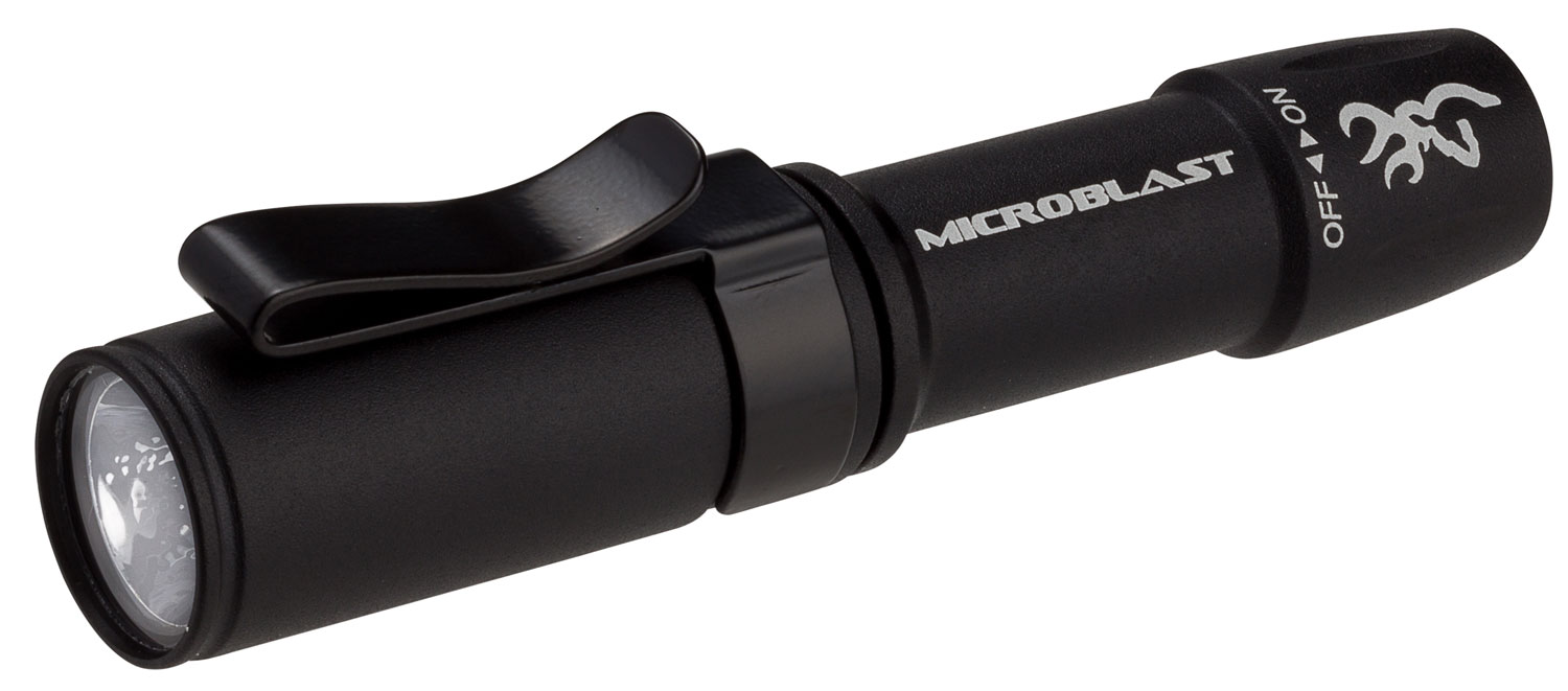Browning 3712114 Microblast AAA Flashlight  Black 72 Lumens White Nichia LED | 023614172697