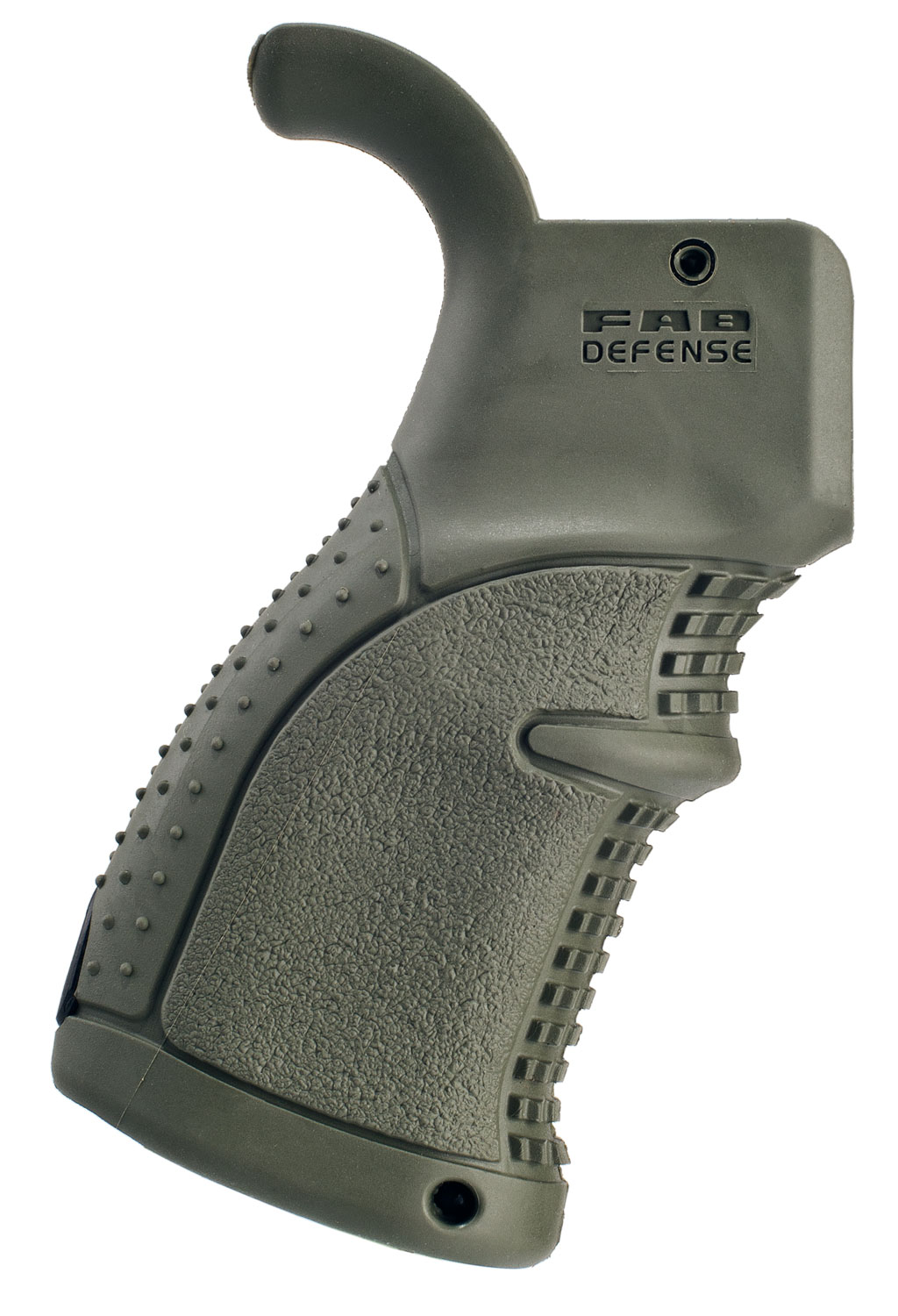 FAB DEFENSE (USIQ) FX-AGR43G AGR-43 Ergonomic Pistol Grip M4/M16/AR15 Polymer with Over-Molded Rubber OD Green