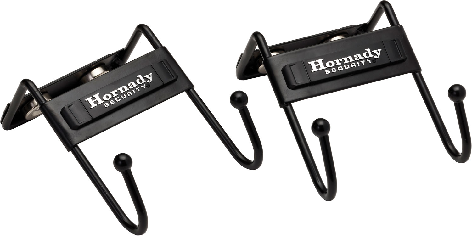 Hornady 95911 Magnetic Safe Hook  Metal Black 2 Pack