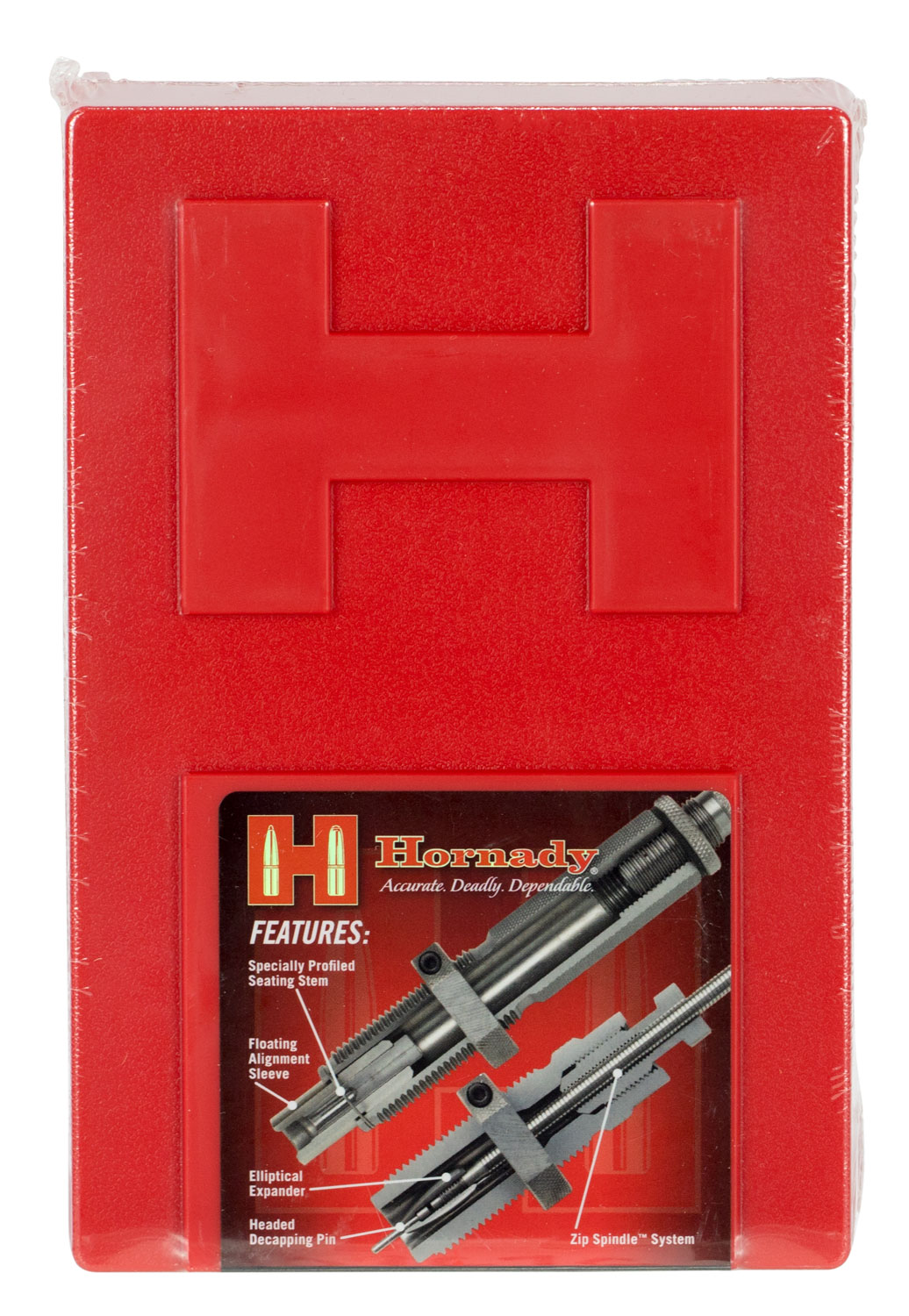 Hornady 546449 Custom Grade Series IV 2-Die Set for 375 Flanged Mag Nitro Express Includes Sizing/Seater