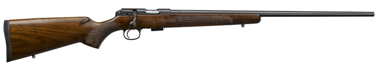 CZUSA 02311 CZ 457 American 22 WMR Caliber with 51 Capacity, 24 Inch Barrel, Black Nitride Metal Finish  Fixed AmericanStyle Turkish Walnut Stock Right Hand Full Size | 22 WMR | 806703023113