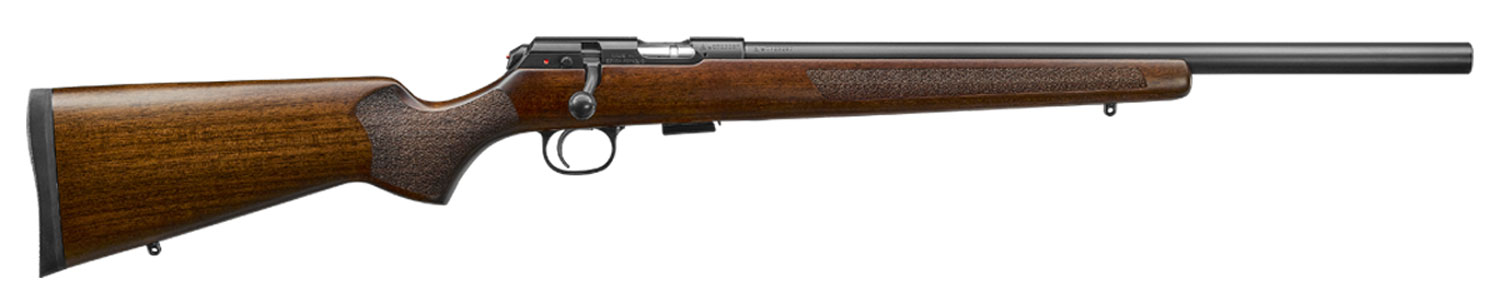 CZUSA 02340 CZ 457 Varmint 22 LR Caliber with 51 Capacity, 20.50 Inch Barrel, Black Nitride Metal Finish  Fixed VarmintStyle Turkish Walnut Stock Right Hand Full Size | 806703023403