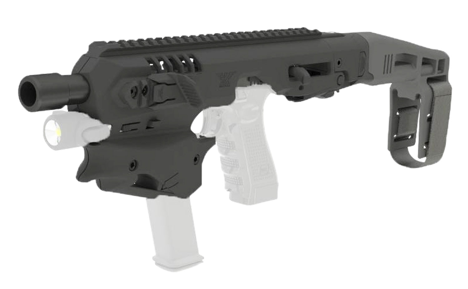 CAA MCK21 MCK Standard Compatible w/ Glock 20/21 Gen3  Black Synthetic Stock Polymer Frame