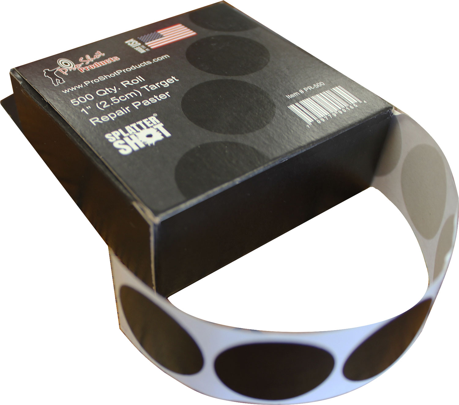 PROSHOT 1 Inch BLK REPAIR PASTERS 500CT | 709779901654