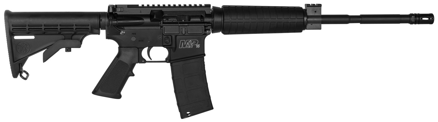 Smith  Wesson LE 311003 MP15 Optic Ready Semi-Automatic 223 Remington/5.56 NATO 16 Inch 301 6-Position Black Stk Black Armornite  | 5.56x45mm NATO | 022188136012