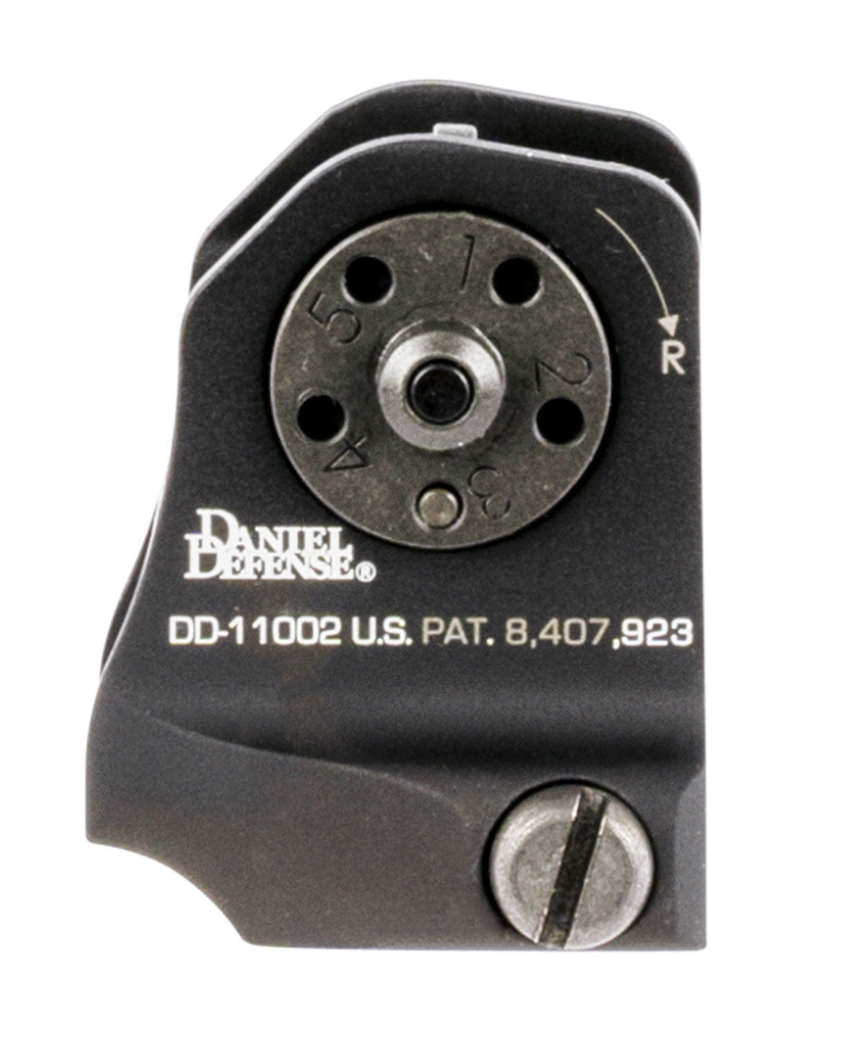 Daniel Defense 1906411002 Rock and Lock A1.5 Rear Sight Fixed Black Hardcoat Anodized for AR-15