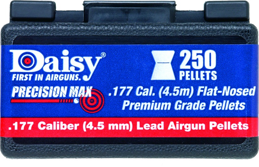 Daisy 990257512 PrecisionMax Premium 177 Lead Flat Nose 250 Per Box | .177 PEL | 039256002575