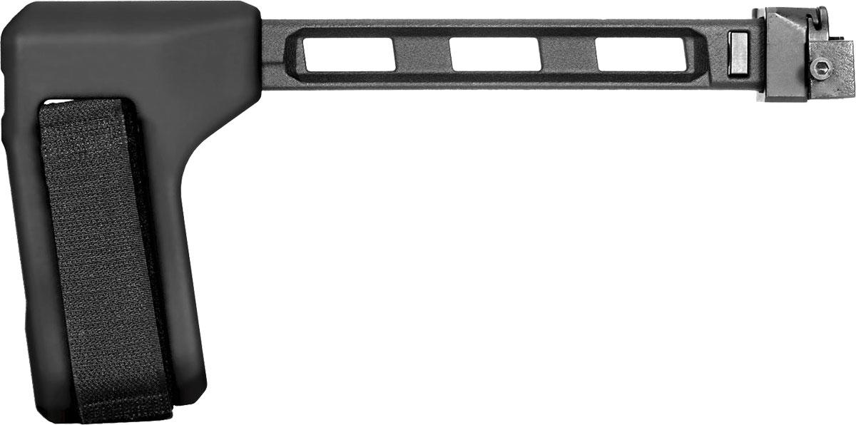 SB Tactical FS1913 FS1913  Side Folding Black Synthetic with 9.60 Inch OAL  Nylon Strap for AR-Platform with 1913 Picatinny Rail Tube Not Included | 699618782813