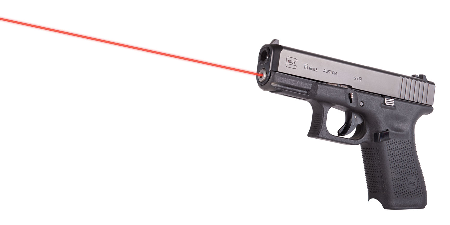 LaserMax LMSG519 Guide Rod Laser 5mW Red Laser with 635nM Wavelength & Made of Aluminum for Glock 19, 19 MOS, 19x, 45 Gen5
